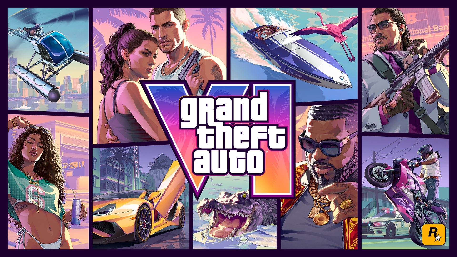 GTA 6 official cover art — wallpaper