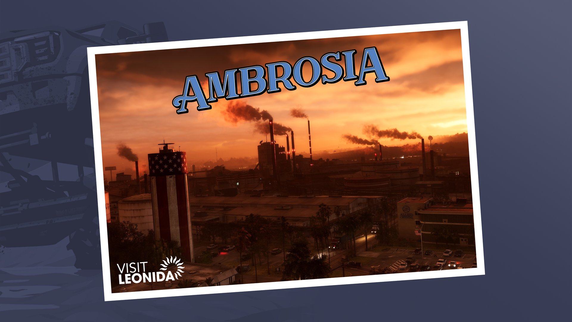 Ambrosia postcard — official GTA 6 wallpaper