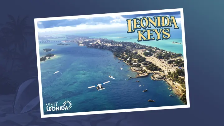 Leonida Keys postcard — official GTA 6 wallpaper