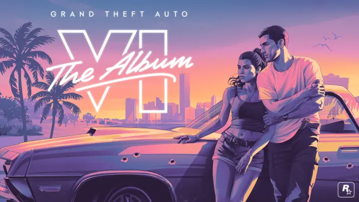 Grand Theft Auto VI: The Album cover art — official GTA 6 wallpaper